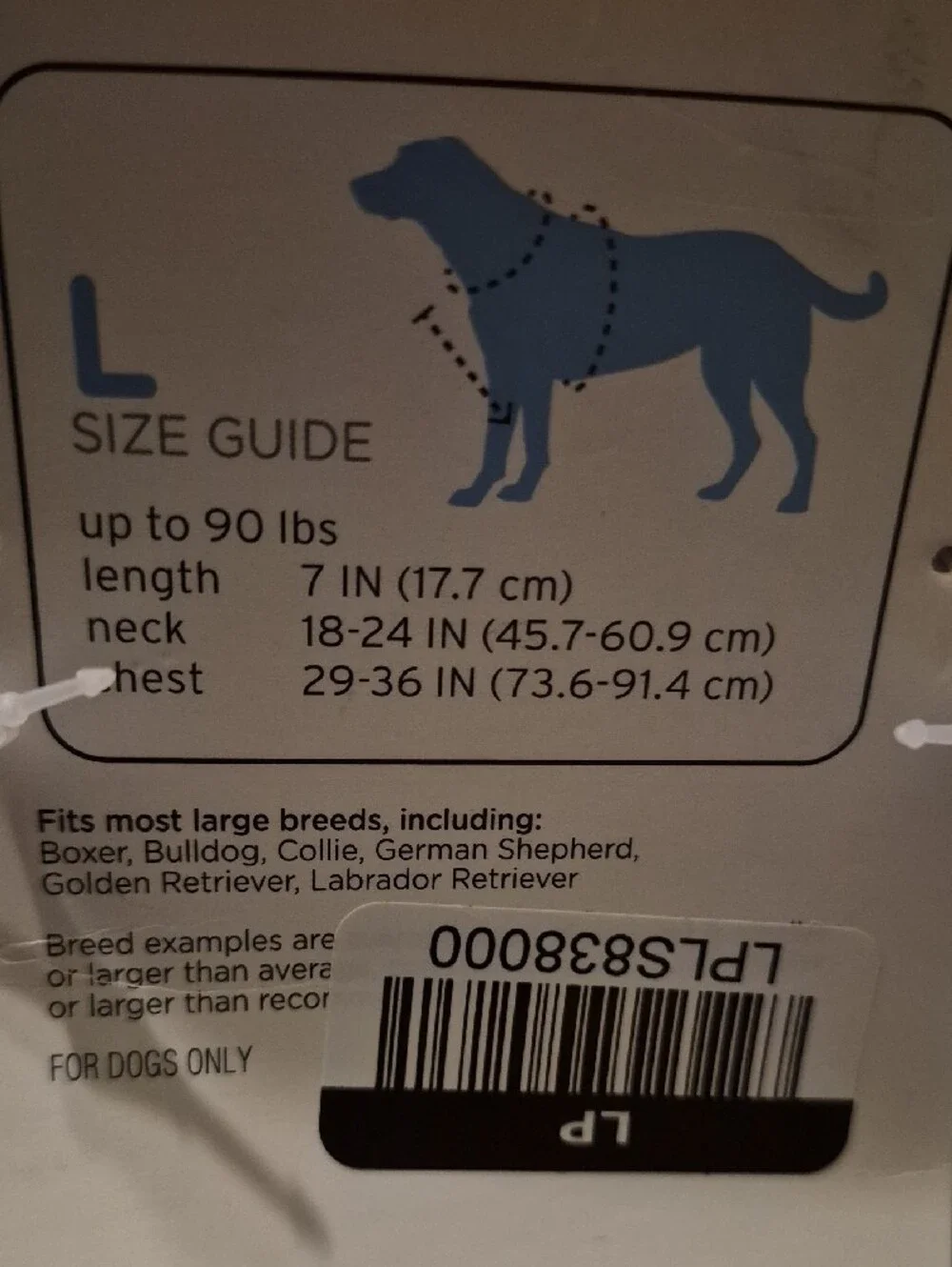 Boots & Barkley Adjustable, Reflective Dog Harness Lilac SZ L